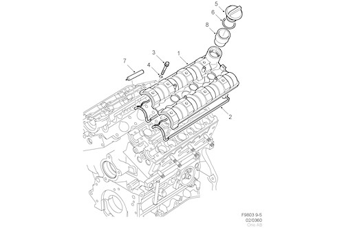 Genuine Saab Valve Cover - 24456967