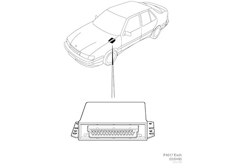 Genuine Saab El. Unit, Exch. - 30551788