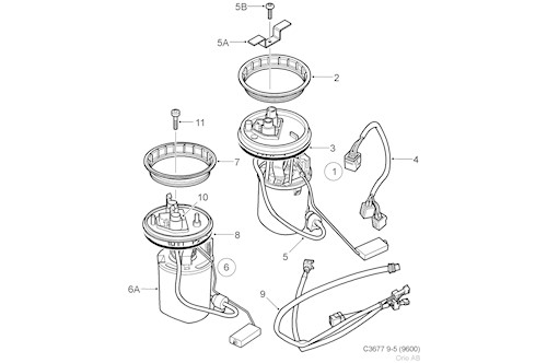 Genuine Saab Fuel Pump - 30587077