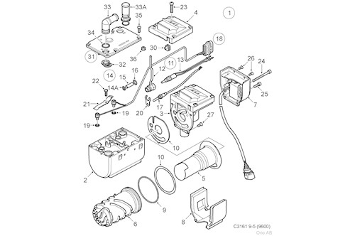 Genuine Saab Heater - 32015449