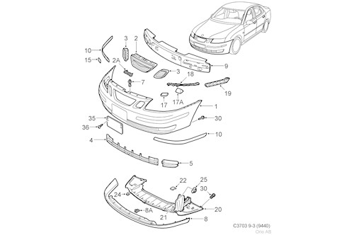 Genuine Saab Outer Casing - 32016138