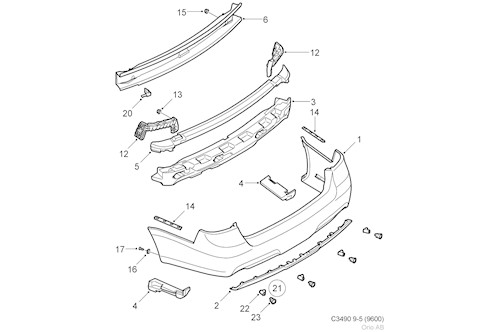 Genuine Saab Outer Casing - 32016153