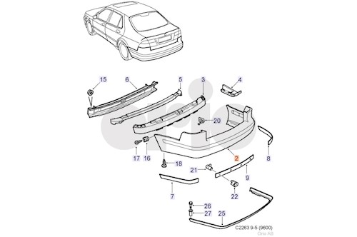 Genuine Saab Outer Casing - 32016183