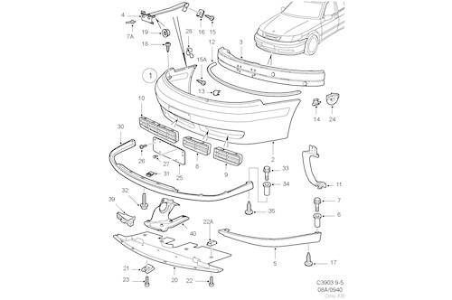 Genuine Saab Outer Casing - 32016198