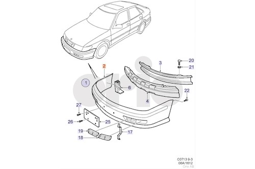 Genuine Saab Outer Casing - 32016215