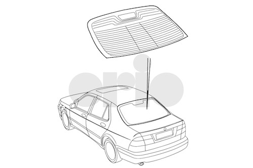 Genuine Saab Rear Window - 32019353