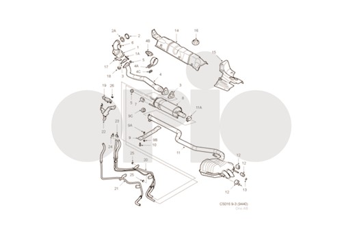 Genuine Select Silencer For Saab - 32019381