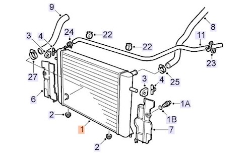 Genuine Select Radiator For Saab - 32019494