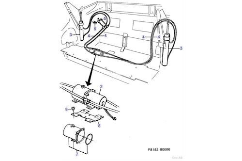 Genuine Select Hydr. Cylinder For Saab - 32019857