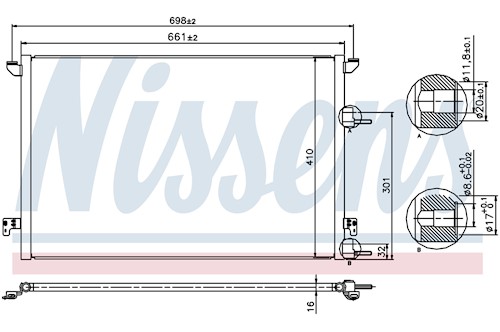 Genuine Select Condenser For Saab - 32020133