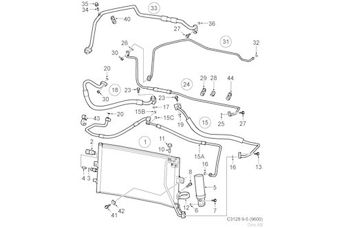 Genuine Select Condenser For Saab - 32021785