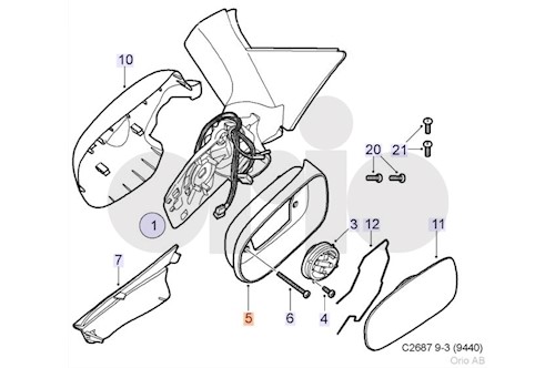 Genuine Select Frame For Saab - 32022213