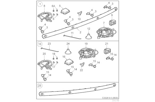 Genuine Saab Accessories - Cable Harness - 32026013