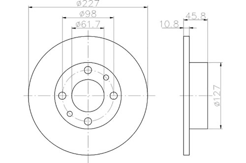 Genuine Select Brake Disc For Saab - 32051454