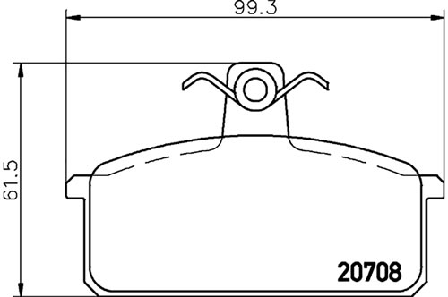 Genuine Select Brake Pad Kit For Saab - 32052597