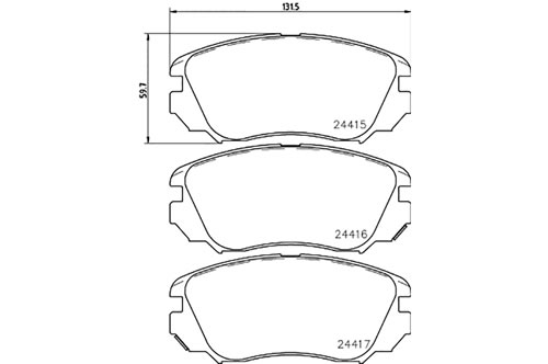 Genuine Select Brake Pad Kit For Saab - 32052885