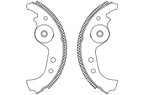 Genuine Select Brake Shoe Kit For Saab - 32053698