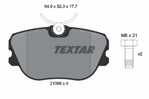 Genuine Select Brake Pad For Saab - 32068344