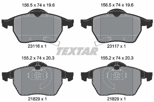 Genuine Select Brake Pad For Saab - 32068685