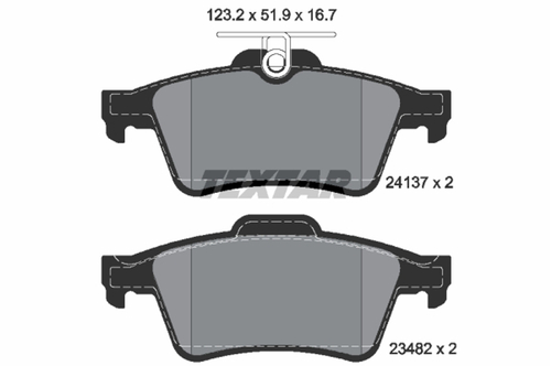 Genuine Select Brake Pad For Saab - 32069182