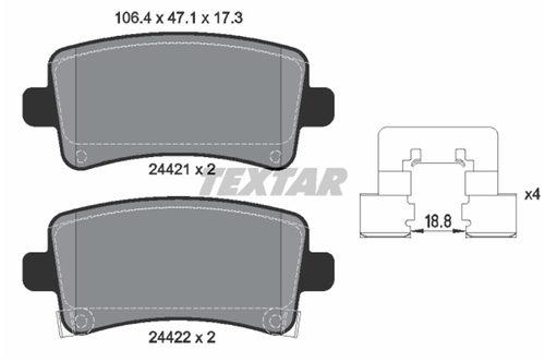 Genuine Select Brake Pad For Saab - 32069310