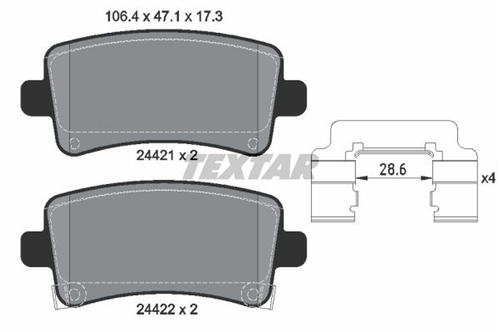 Genuine Select Brake Pad For Saab - 32069311