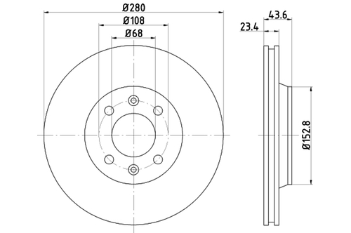 Genuine Select Brake Disc For Saab - 32069866