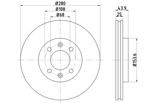 Genuine Select Brake Disc For Saab - 32069889