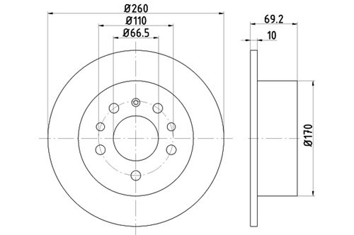 Genuine Select Brake Disc For Saab - 32070009