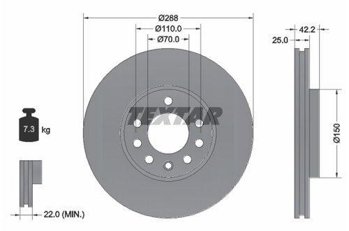 Genuine Select Brake Disc For Saab - 32070058