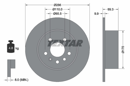 Genuine Select Brake Disc For Saab - 32070059