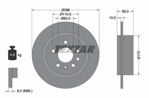 Genuine Select Brake Disc For Saab - 32070235