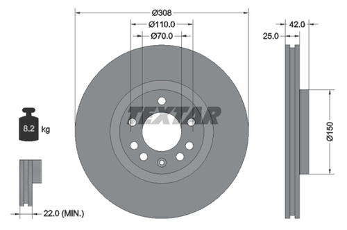 Genuine Select Brake Disc For Saab - 32070320