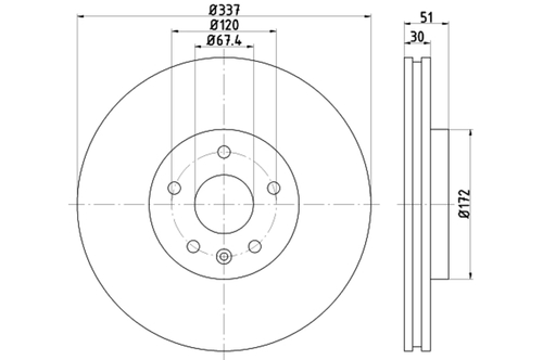 Genuine Select Brake Disc For Saab - 32070931