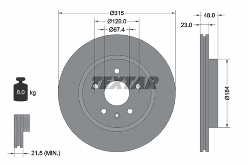 Genuine Select Brake Disc For Saab - 32070932