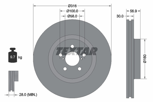 Genuine Select Brake Disc For Saab - 32071091