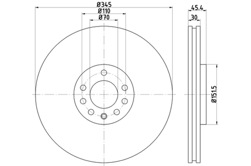 Genuine Select Brake Disc For Saab - 32071129