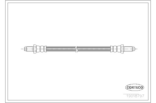 Genuine Select Brake Hose For Saab - 32308410