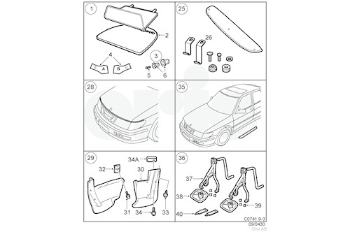 Genuine Saab Accessories - Locking Device - 400131462