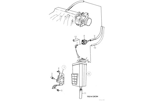 Genuine Saab Evap Canister - 4393500