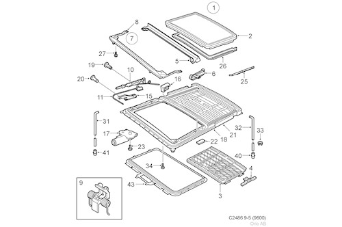 Genuine Saab Glass Hatch - 4699906