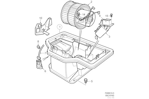 Genuine Saab Fan Unit - 4759700