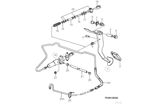 Genuine Saab Clutch Hose - 4903688