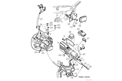 Genuine Saab Master Cylinder - 4925939