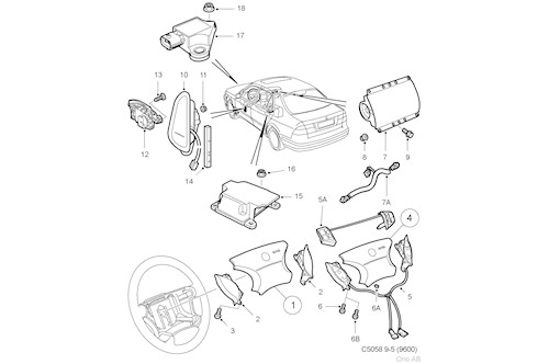 Genuine Saab Airbag Module - 5206339