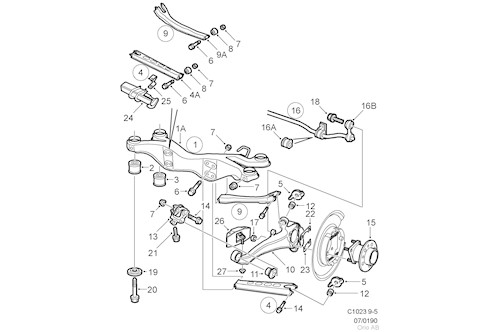 Genuine Saab Anti-Roll Bar - 5239116