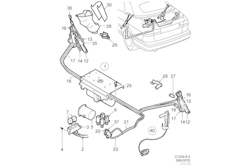 Genuine Saab Hydr. Cylinder - 5363122