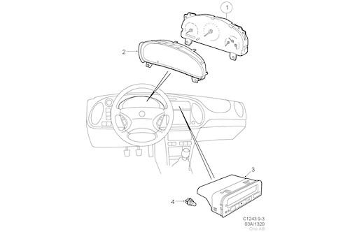 Genuine Saab Main Instrument - 5373253