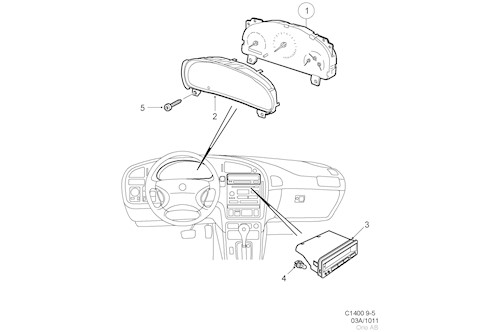 Genuine Saab Main Instrument - 5373865