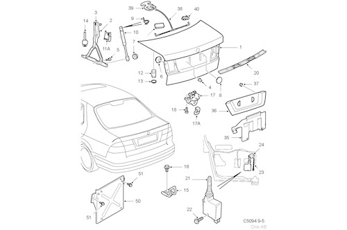 Genuine Saab Panel - 5409313